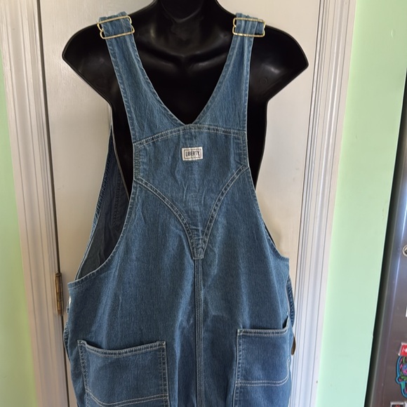 LIBERTY® WOMEN'S DENIM BIB OVERALLS Country Comfortable Light Stonewash Size XL - Picture 5 of 12